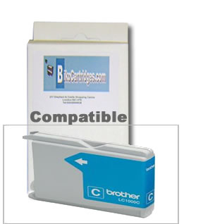 Brother  LC1000 Cyan  ink cartridge compatible